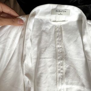 Aritzia Power Blazer in White